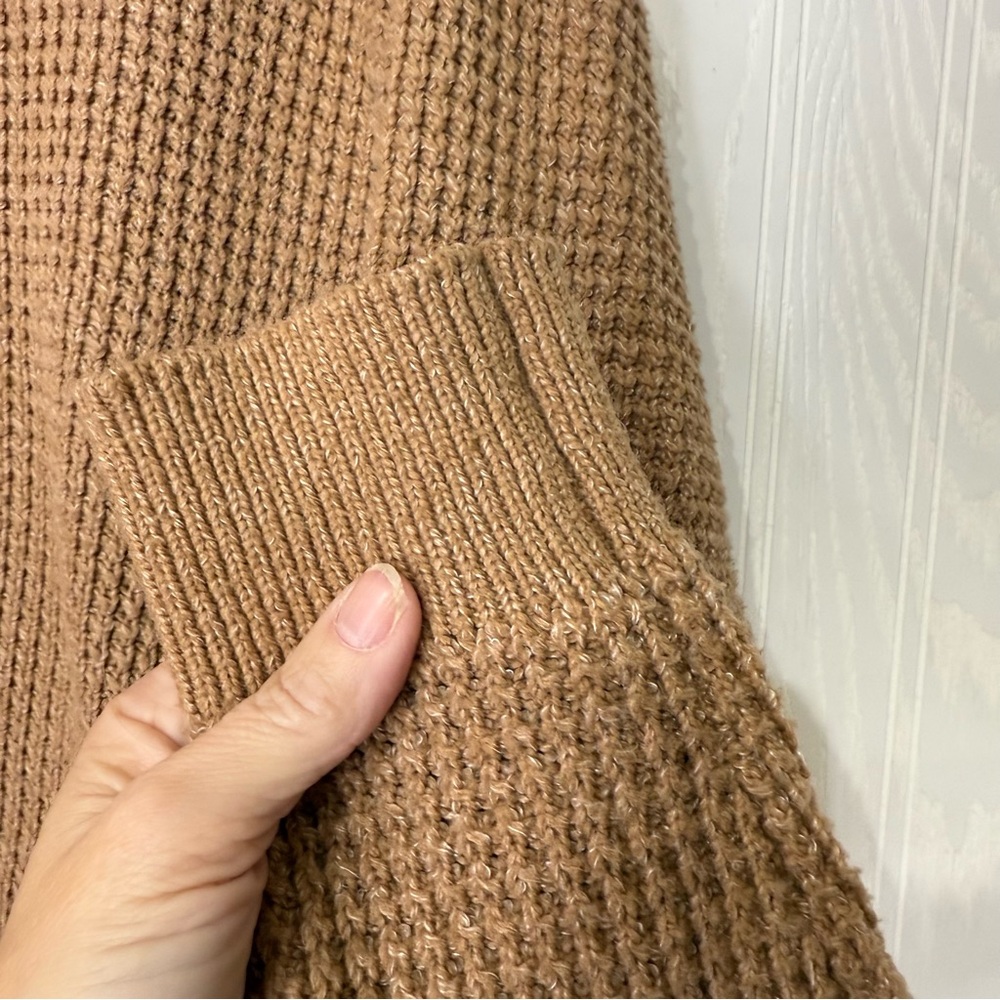 Time and Tru tan knit crewneck sweater size XL - Picture 5 of 8